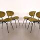 Chaises longues italiennes rembourrées, ensemble de 4 pièces.