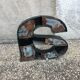 Vintage metal sign letter
