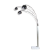 Vintage 70'S thrush floor lamp with 3 chrome metal lights.