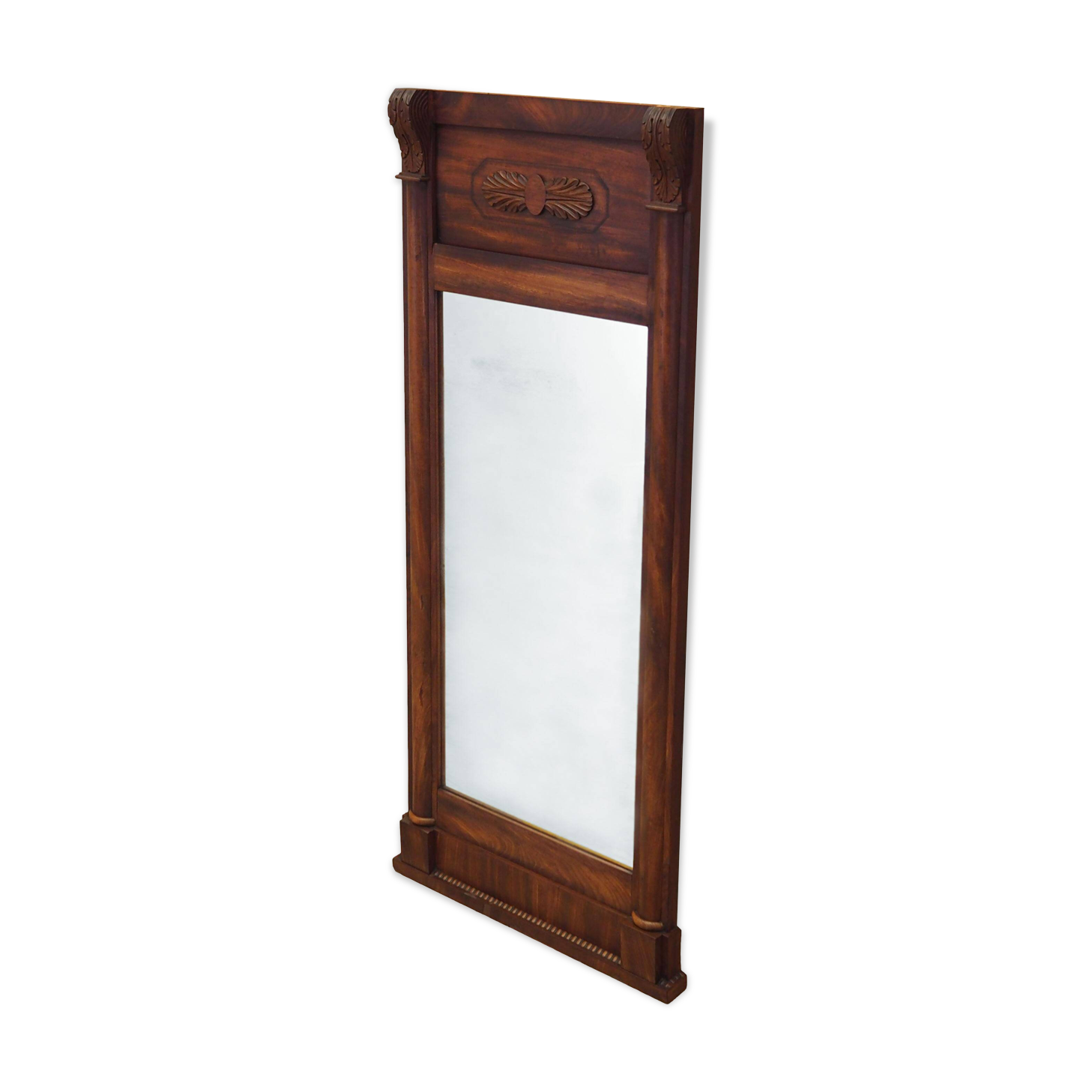 Mirror in wooden frame, Danish design, 1970s, production: Denmark