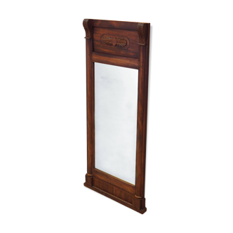 Mirror in wooden frame, Danish design, 1970s, production: Denmark