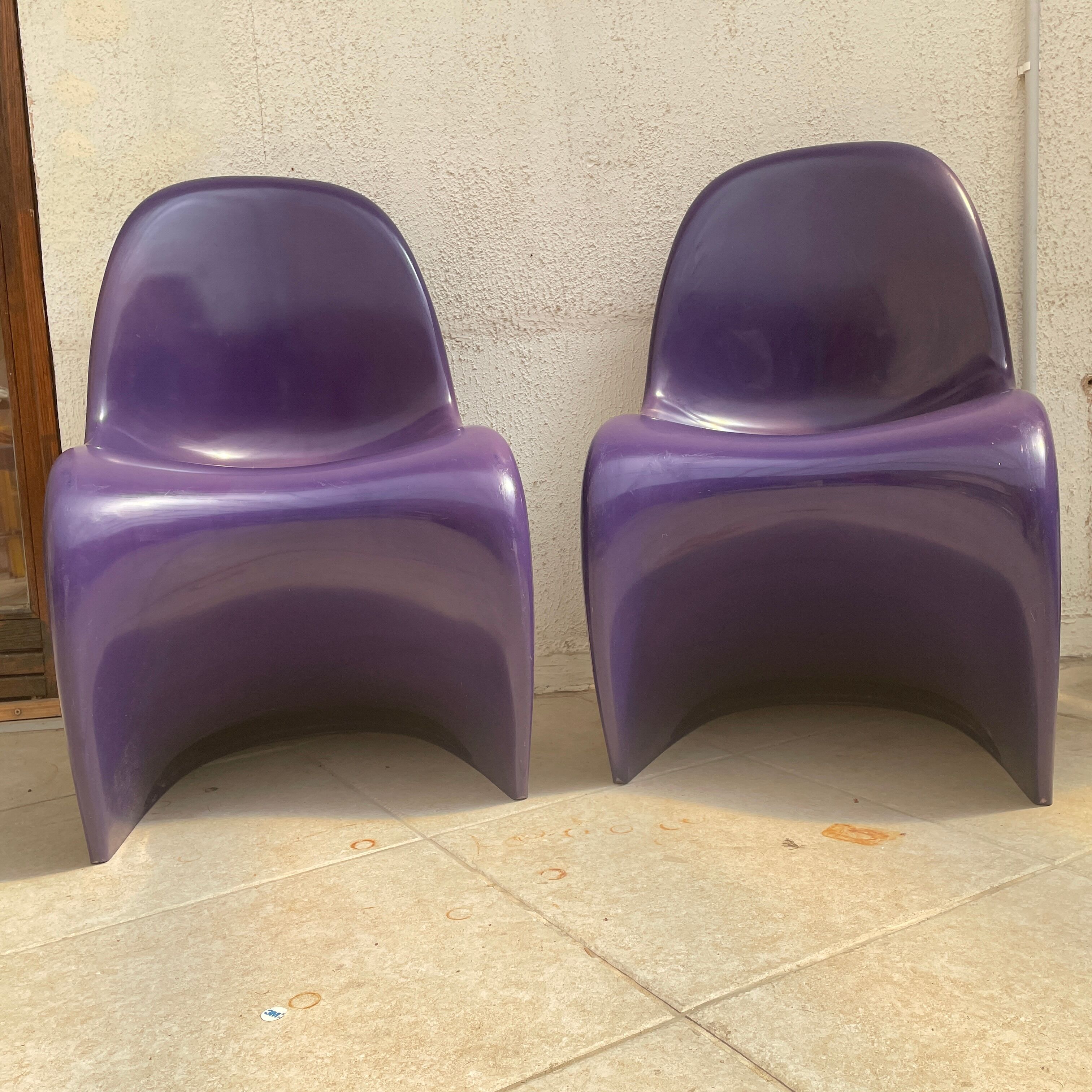 Pair of chairs by Ver,er Panton, Herman Miller 1973