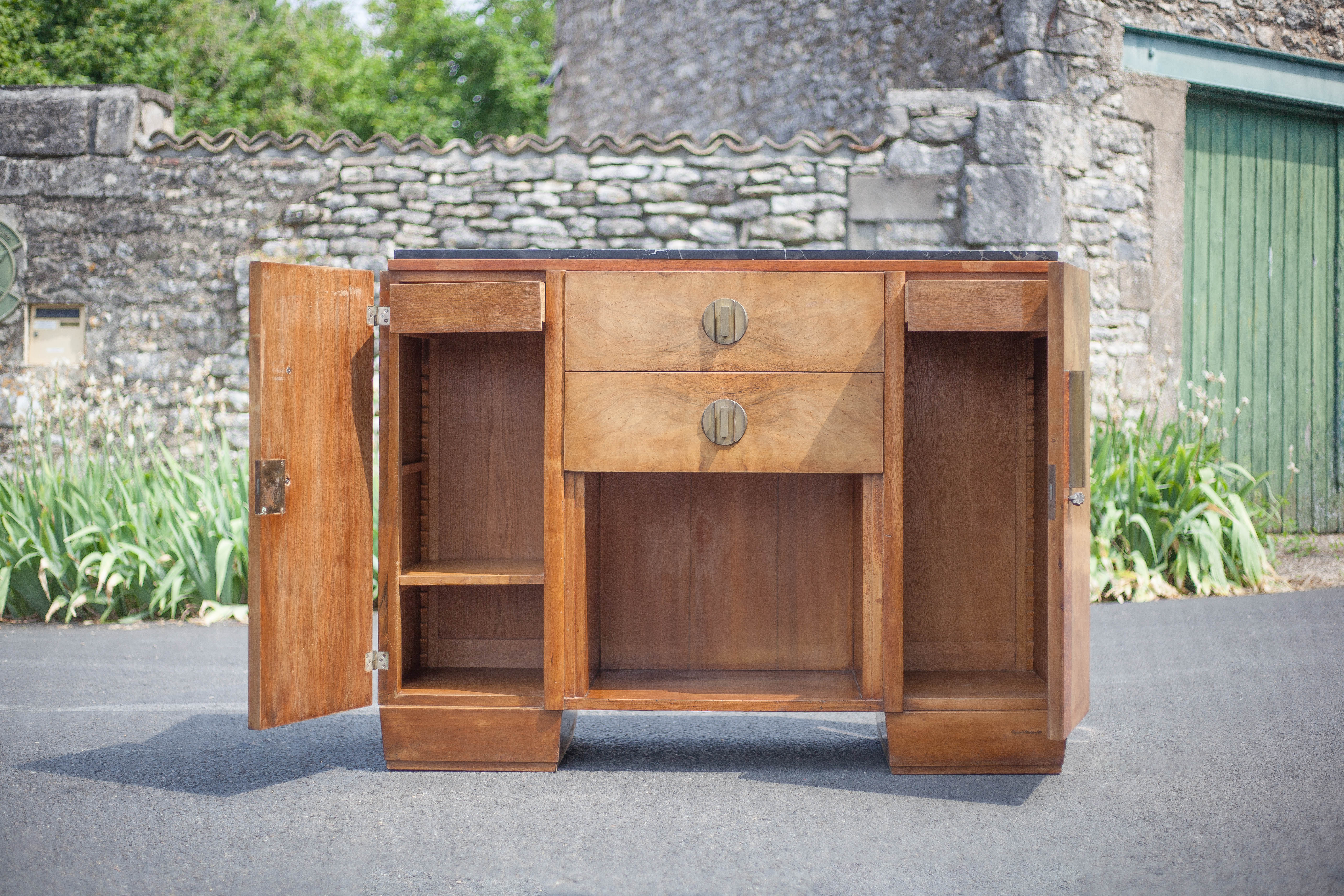 Art Deco signed sideboard, art deco