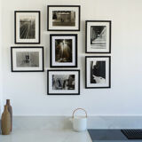 Laundry in the window, Silver print