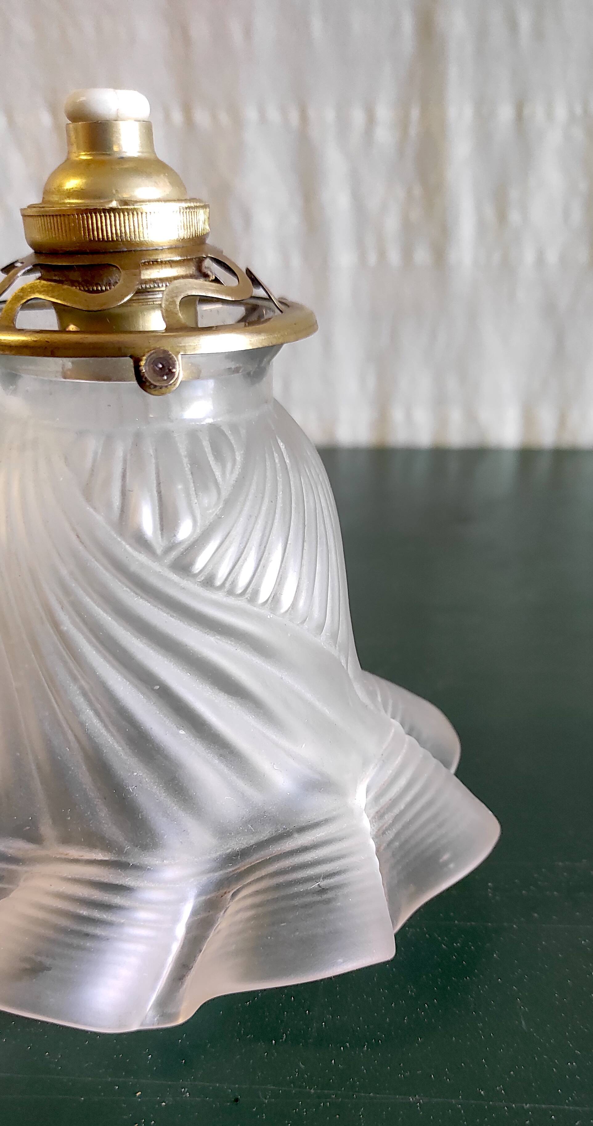 Art Deco style crystal tulip - mid-20th century