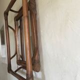 Vintage rattan mirror  41x41cm