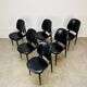 6 Pégase Baumann chairs, black, 1960s