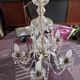 Vintage italian crystal chandelier, 1940s