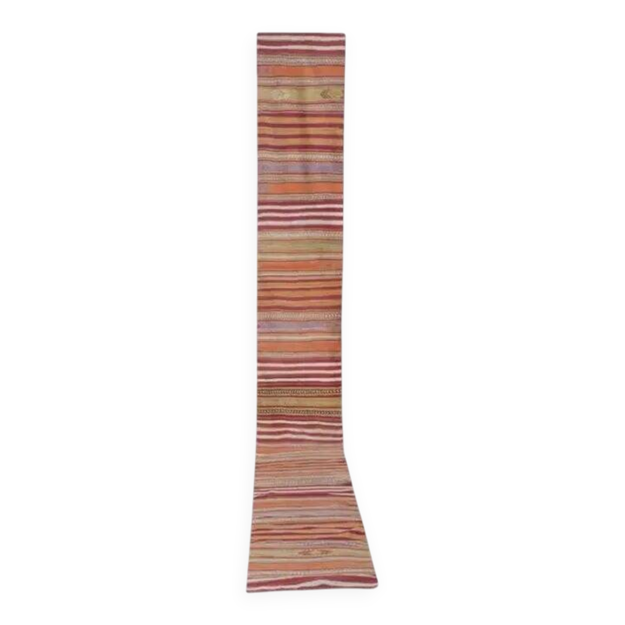 Vintage Turkish hallway rug 68x524 cm