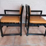 Wooden armchairs, design J.Wormley, Dunbar USA edition