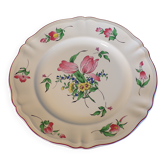 Plat rond Lunéville KG Réverbère Ø35.5cm