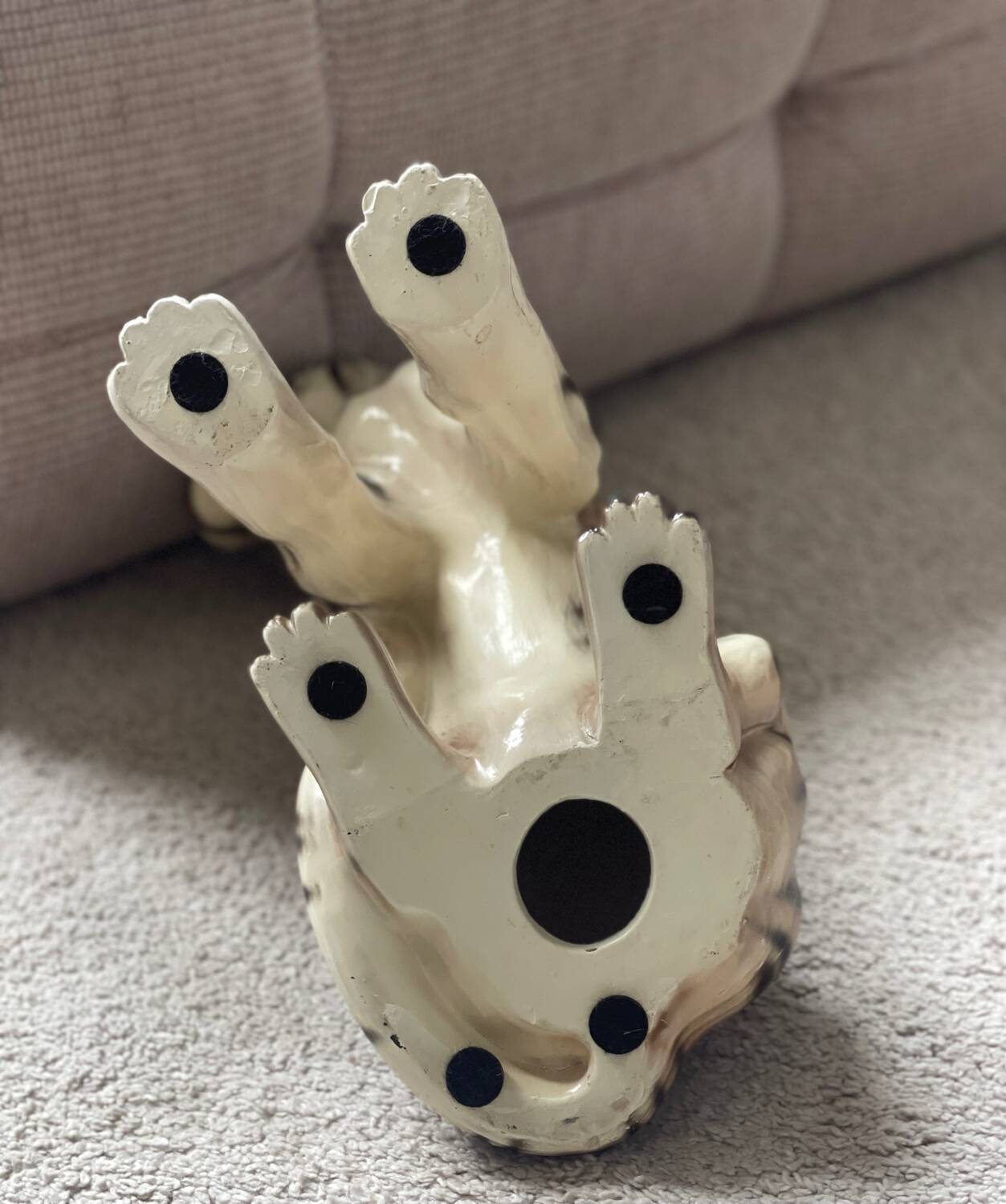 Enamelled ceramic tiger 1970