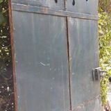 Solid gate, garden iron, H227x110cm, old, exterior door