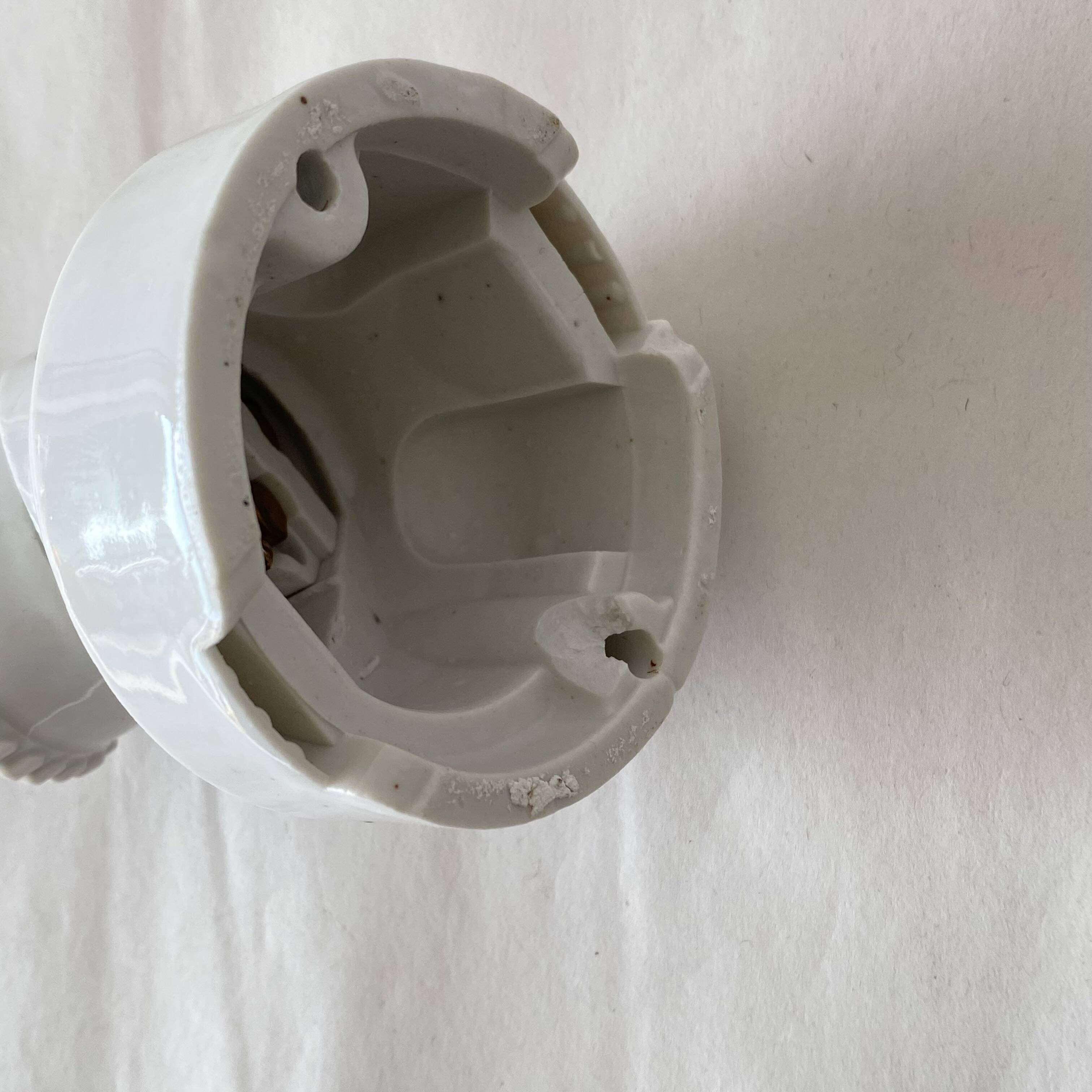 Ceramic wall light porcelain garage workshop antique lighting fixture