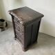 Commode XIXème pin noirci sculpté