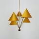 Beautiful Brass Chandelier by Rupert Nikoll
