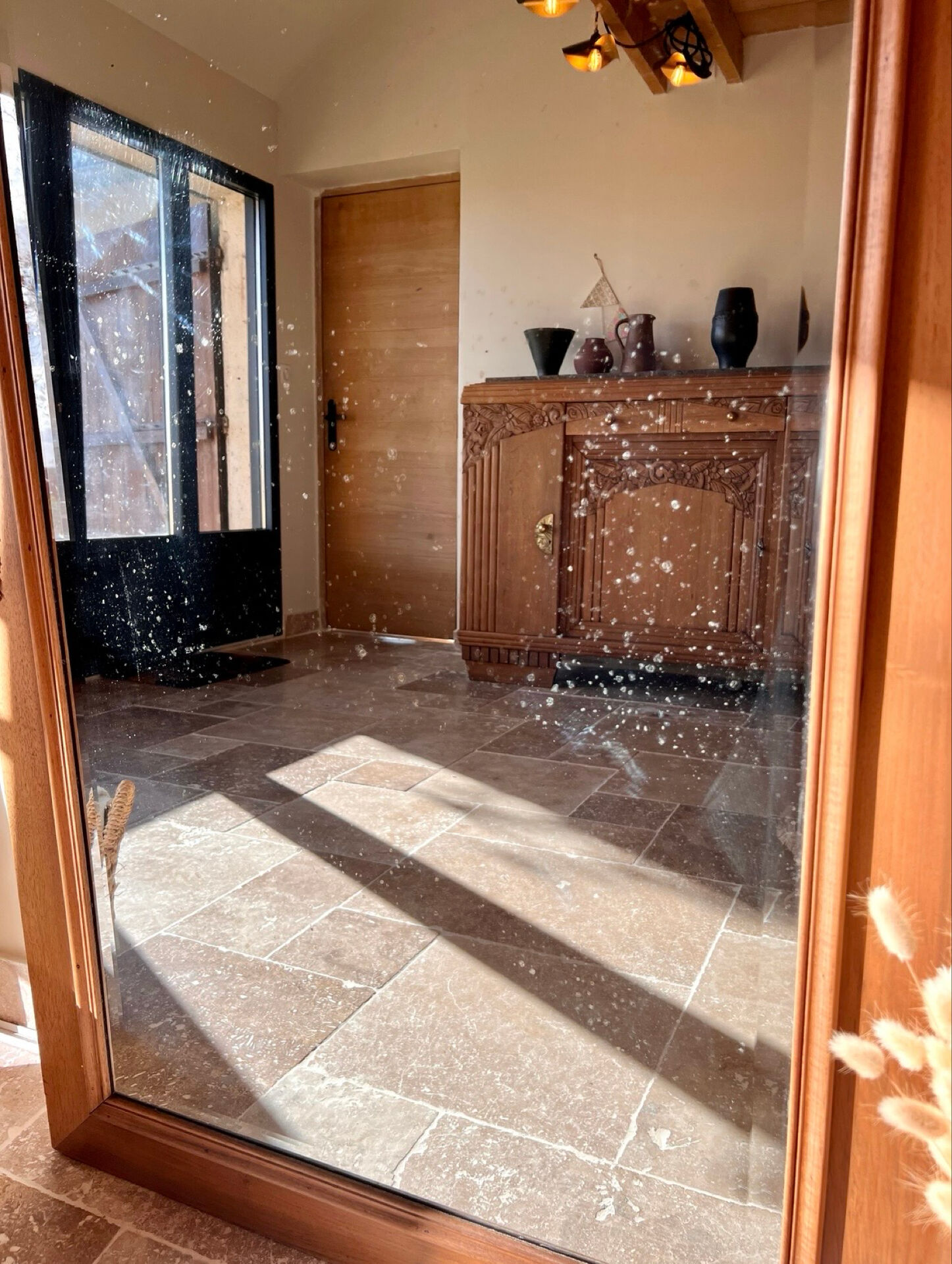 Miroir en noyer 