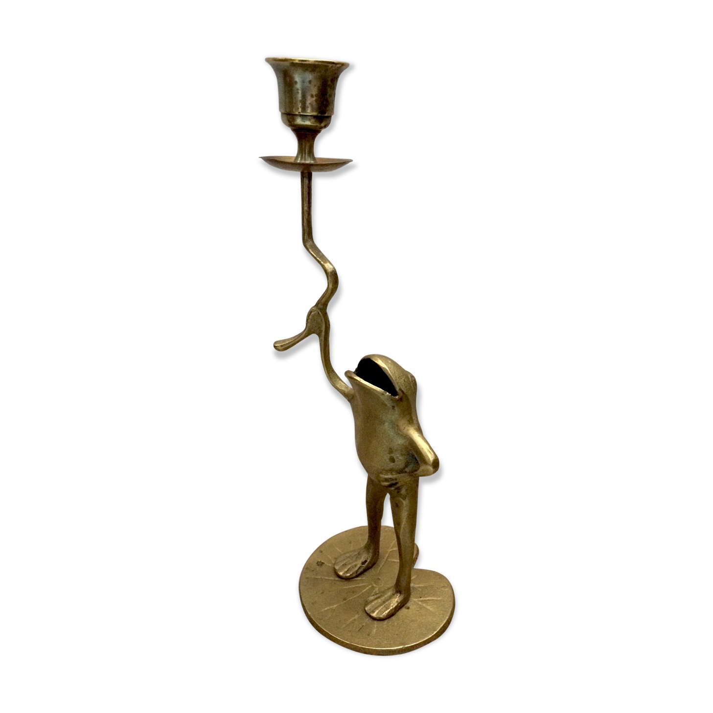 Frog candlestick