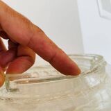 Square glass flush mount light ceiling or wall