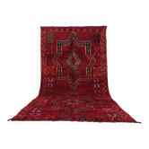 Tapis Vintage Marocain Burgund 206 x 395 - Tapis en Laine Berbère - Tapis Fait Main