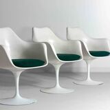 Large set of 8 tulip armchairs by Eero Saarinen for Knoll International, 1970s