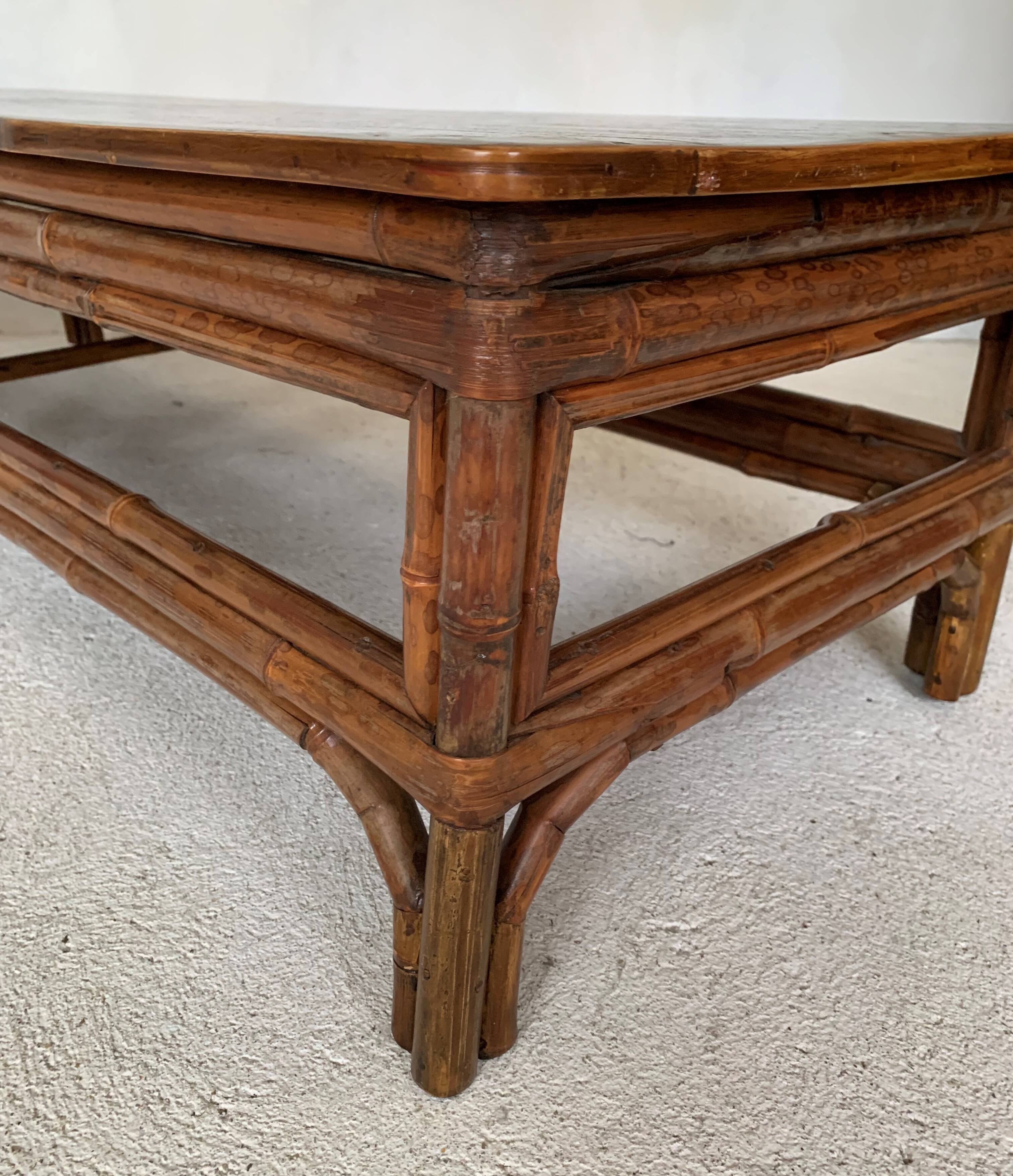 Bamboo coffee table