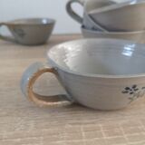 1 lot of 5 Vintage glasses sandstone cups