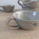1 lot de 5 Tasses vintage en grès vernissé