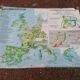 Old big map Hatier: The European community. 154 x 115 cm.