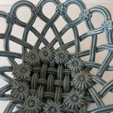 Round braided ceramic bowl by Pichon Uzés