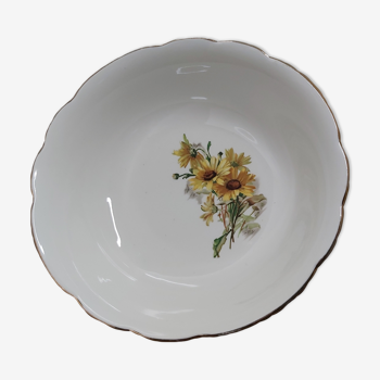 Round hollow dish Gien France model Marguerite