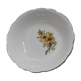 Round hollow dish Gien France model Marguerite