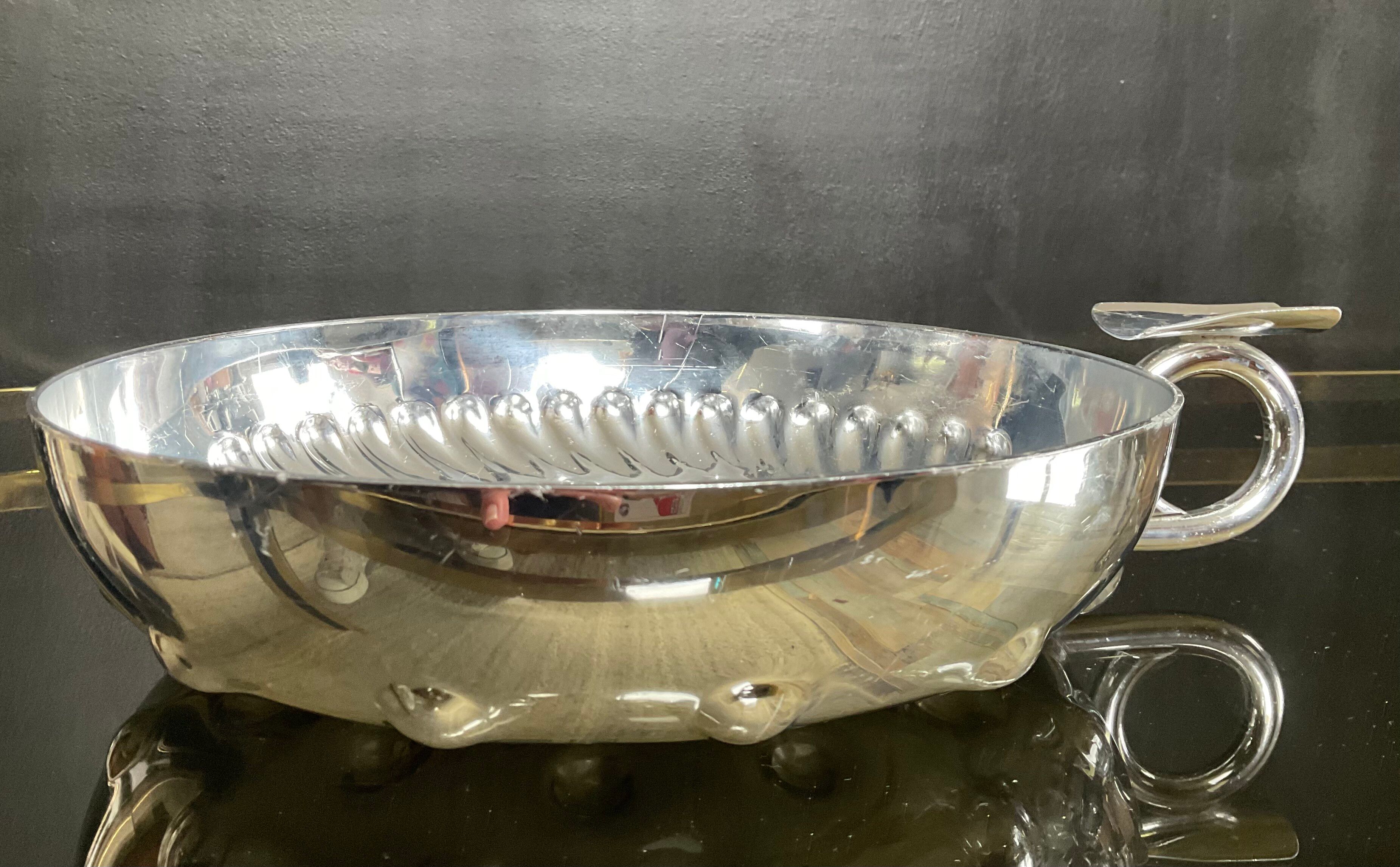 Vintage XXL aluminium ashtray