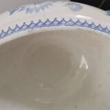 Sarreguemines U & C iron clay soup tureen "Jardinière" model
