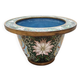 Vintage Chinese Cloisonne Flower Pot, from the 1970/80s.