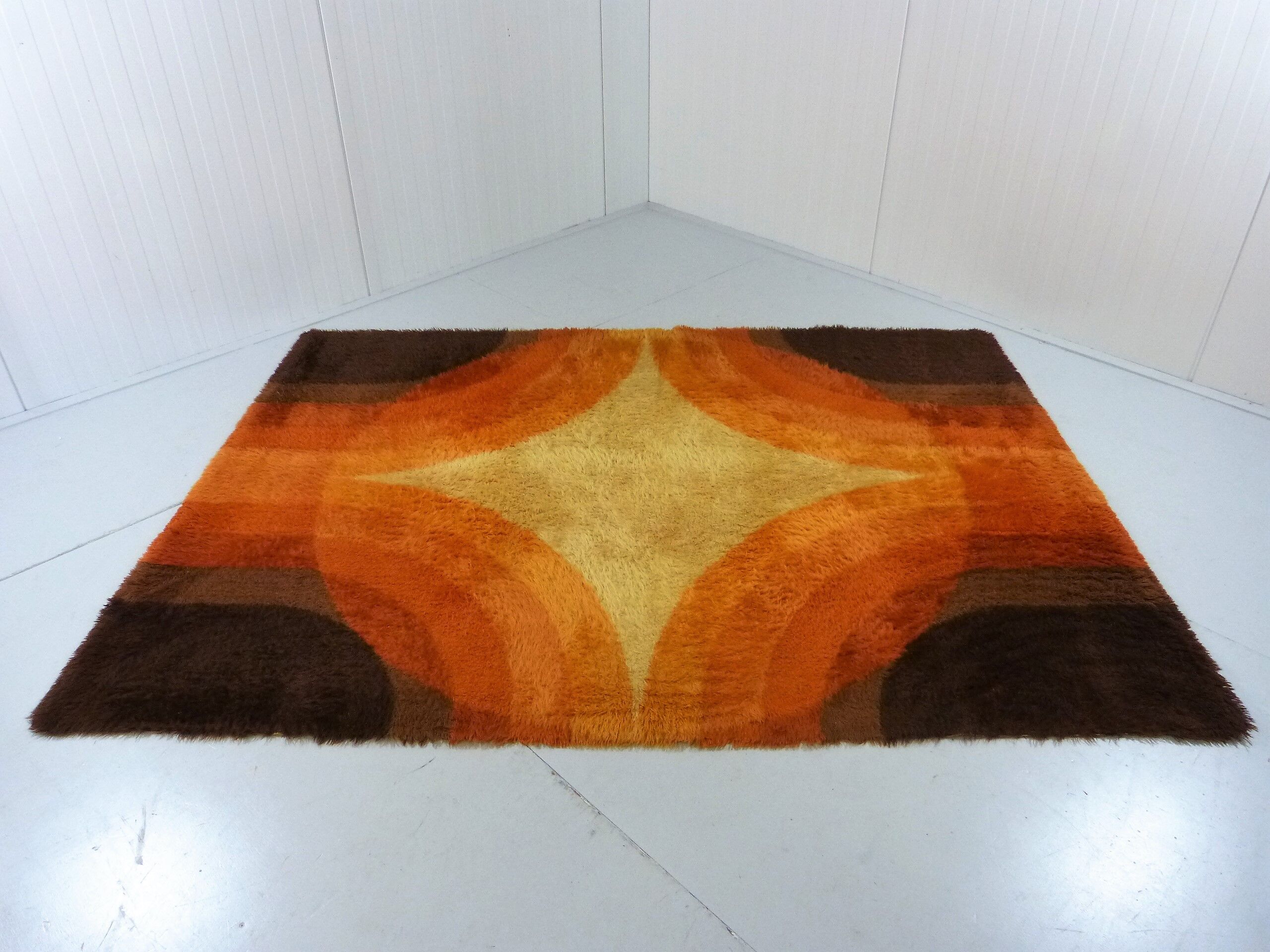 Colourful woolen carpet by Bergoss, Netherlands 1960's