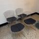 Chrome-plated side chairs by Harry Bertoia for Knoll, 1970s, set of 4