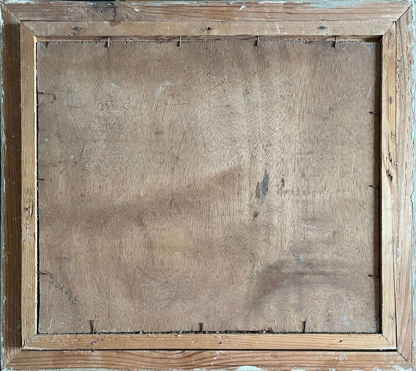 Orientalist Painting HSP "Port of Algiers" Marine circa 1950