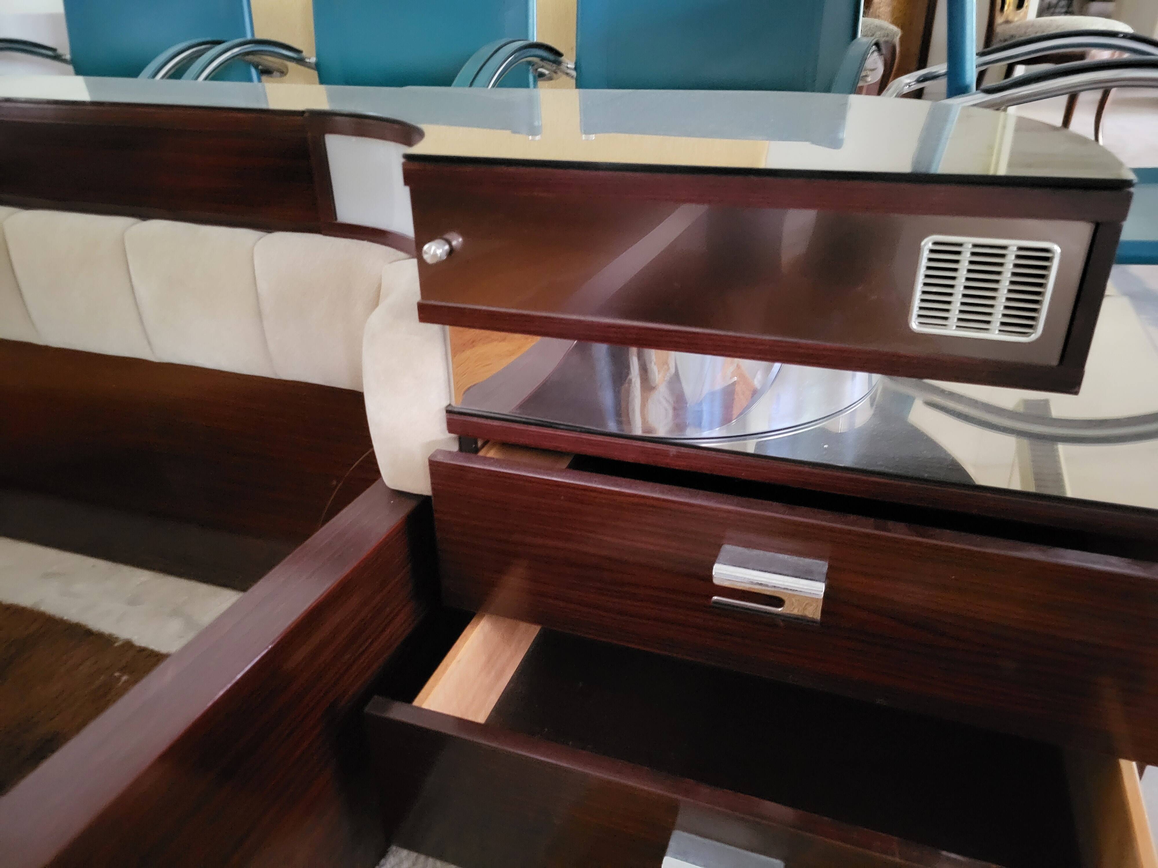 Verardo bed and dressing table, Italy 1960s-70s.