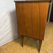 Mid Century Retro Teak & Lamination Cocktail Bar Cabinet (Circa 1950–1960)