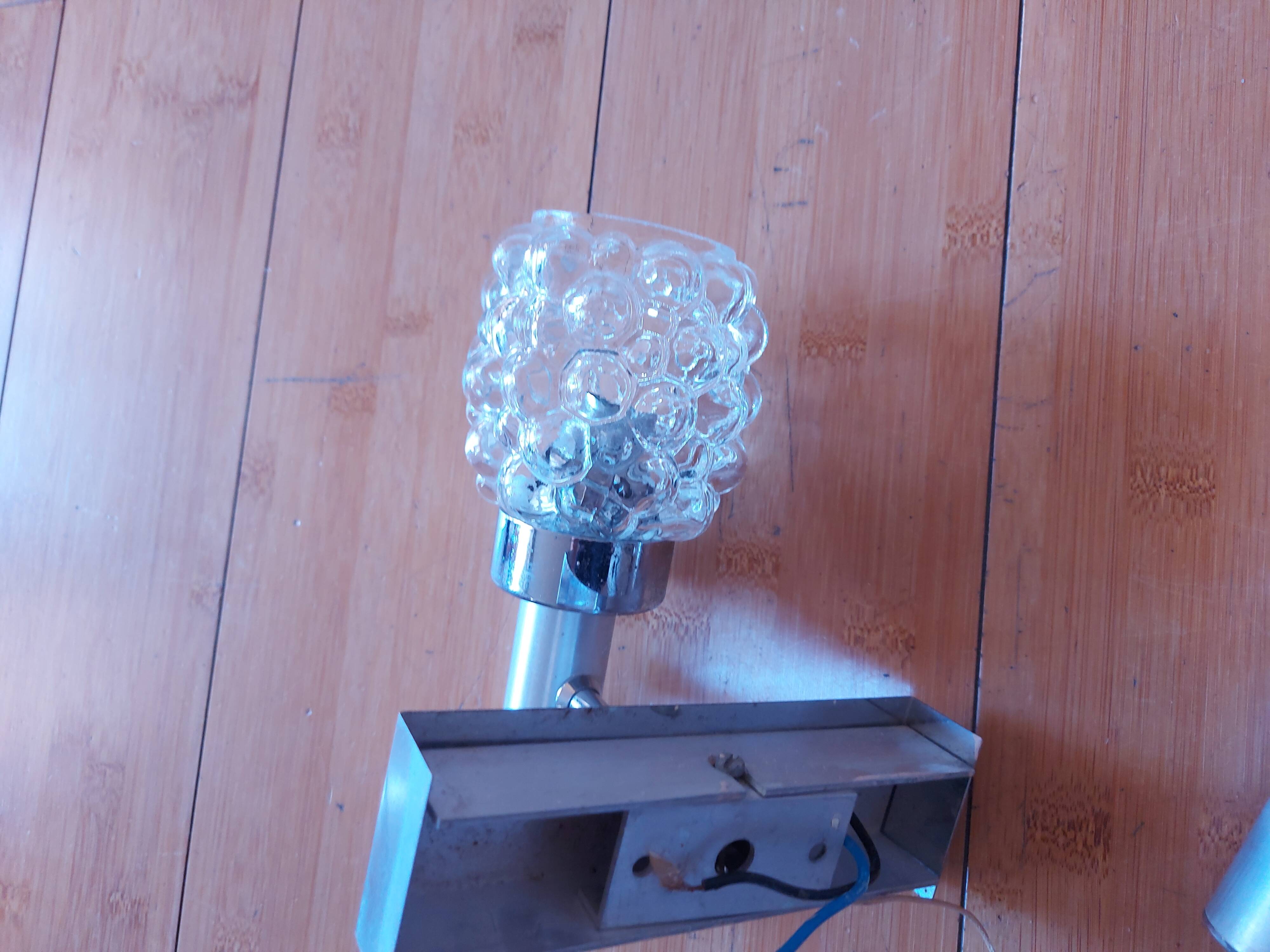 Pair of vintage 70's wall lights