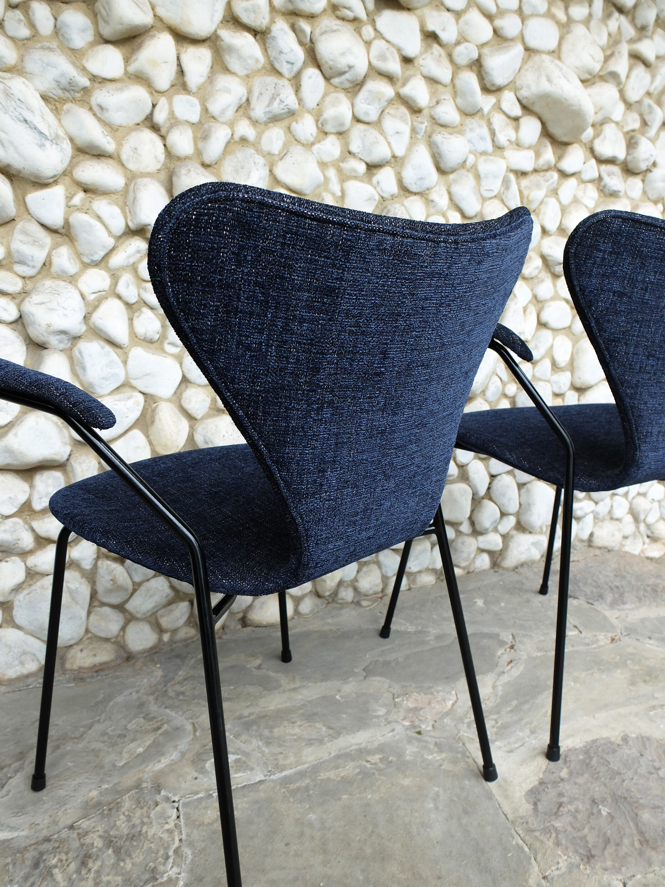 Pair armchairs 3270 butterfly series Arne Jacobsen for Fritz Hansen, vintage 1964