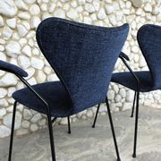 Pair armchairs 3270 butterfly series Arne Jacobsen for Fritz Hansen, vintage 1964