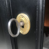 Showcase cabinet of curiosities black and wood