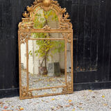 Regency style mirror in gilded wood, 19th century