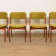 4 chaises de salle à manger | Erik Buch | Modèle 49 | Palissandre | Rembourrées