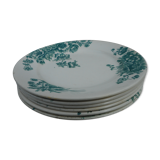 Six earthenware plates