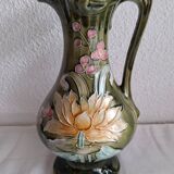 Art Nouveau pitcher in slipware