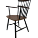 Chaise de bar vintage avec accoudoirs Billund Traevarefabrik Denmark Design