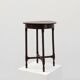 Art Deco round wooden side table with spindle legs, France circa 1900